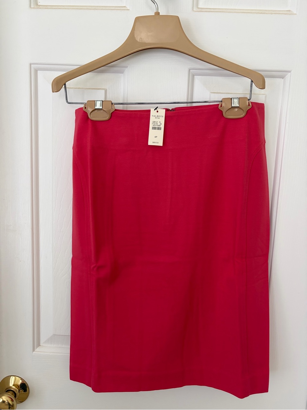 Talbots Pink-Red Pencil Skirt